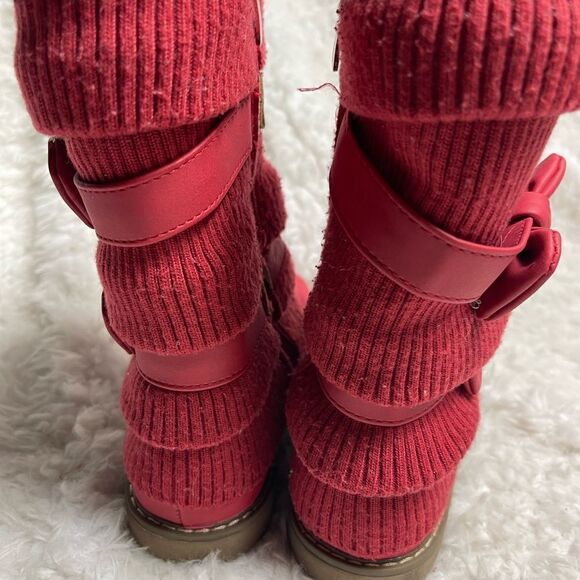 Dream Pairs KLOVE Girl's Winter Snow Boots Warm Walking Mid Calf Shoes SZ1 - Picture 6 of 11